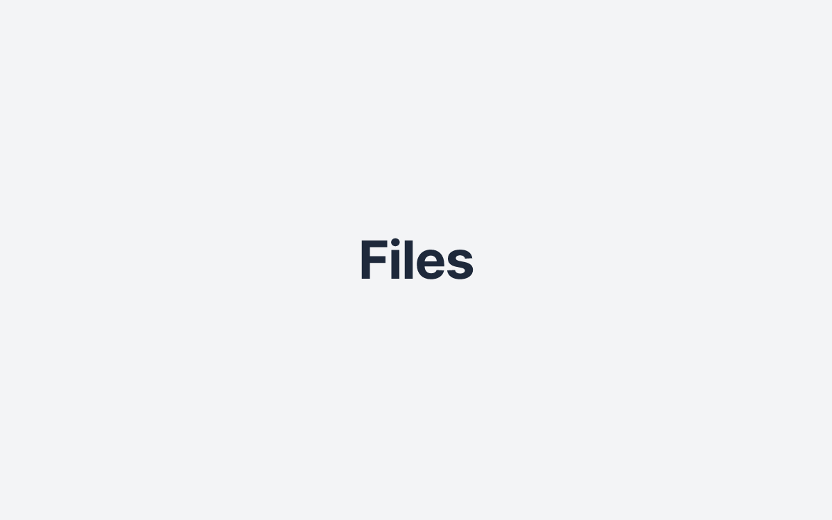 Files